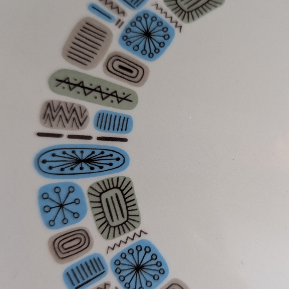 Temporama Cannonsburg Pottery Co Mid Century Dinner Plate - Picture 3 of 4